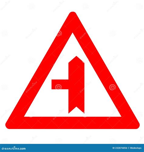 Triangle Road Safety Signs Awareness Transportation Stock Photo