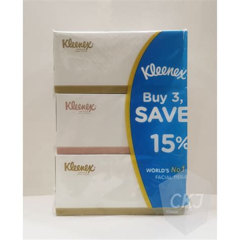 Kleenex Facial Tissue Box 2 Ply 190 Sheets X 3 Boxes Shopee Philippines