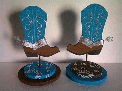 Boots Centerpiece Boot Centerpiece Cowgirl Party Western Parties