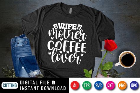 wife mother s coffee lover graphic by svgcuteshop · creative fabrica