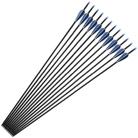 32 Inches 76mm Spine 400 Dart Carbon Archery Arrows For Recurve