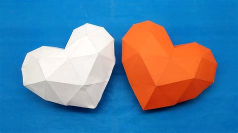 3d Paper Heart For Valentines Day Craft How To Make A Beautiful