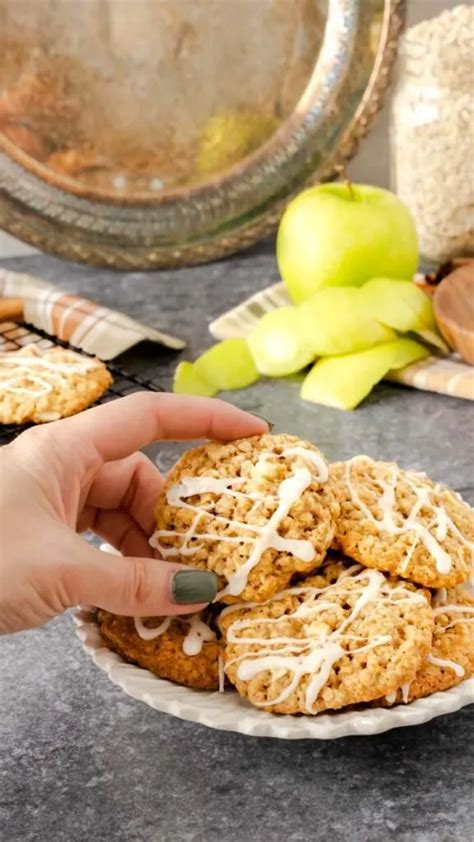 Apple Cinnamon Oatmeal Cookies Recipe Mama Needs Cake®