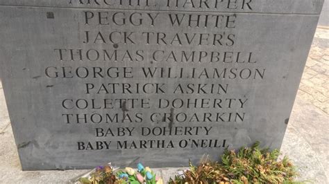 Dublin Memorial Baby Name Added To Bombing Memorial Bbc News