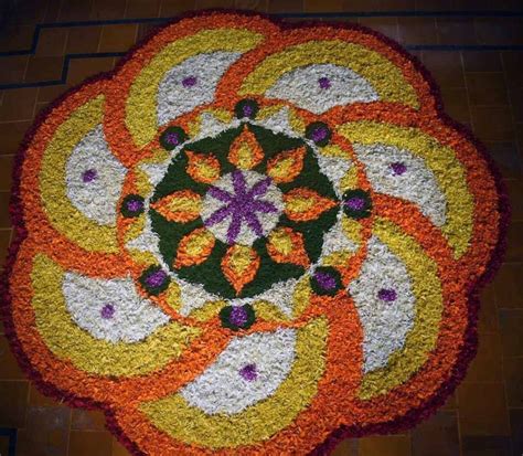 See more ideas about pookalam design, onam pookalam design, flower rangoli. Onam 2020: Simple, Easy to make Athapookalam Design ...