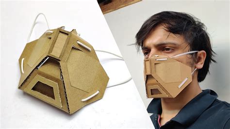 How To Make Cardboard Mask At Home Diy Cool Mask Youtube