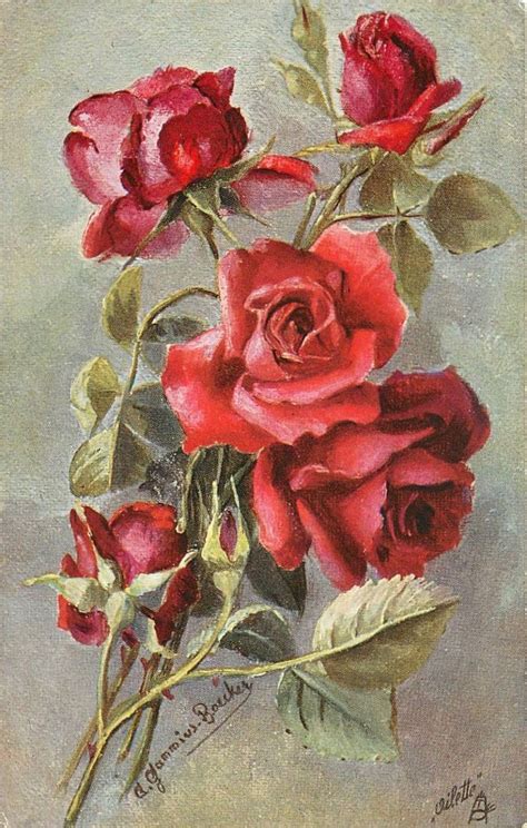 Vintage Rose Painting At Explore Collection Of