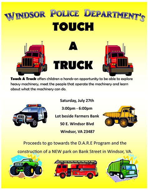 Touch A Truck Events Calendar Official Website For The Town Of