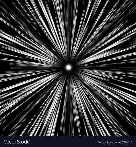 Warp Speed Abstract Background Stars Blurred On A Vector Image