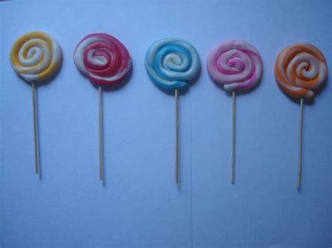 Fondant Lollipop Cupcake Toppers Swirl Lollipops Cake Making Fondant