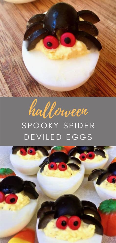 Halloween Spooky Spider Deviled Eggs Recipe