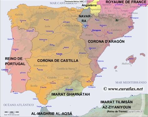 Map Of The Iberian Peninsula In The Year 1400 Mystery Of History