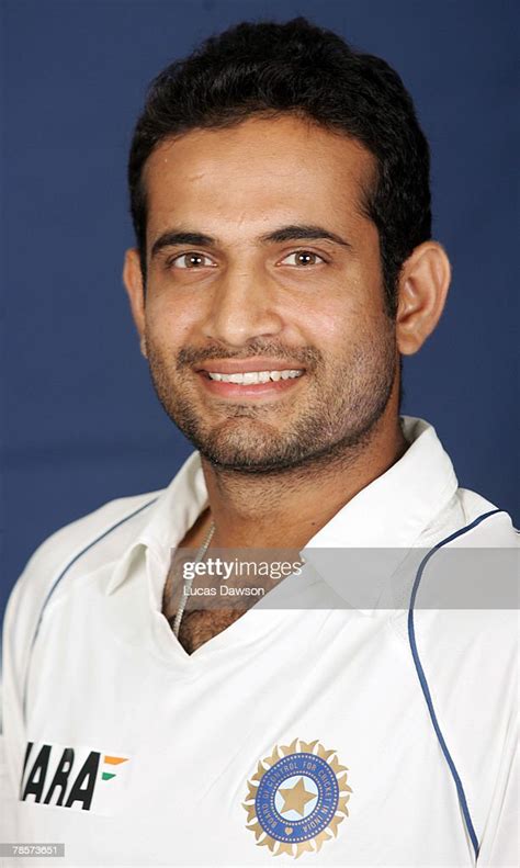 Irfan Pathan Of India Poses During The Indian Cricket Team Portrait