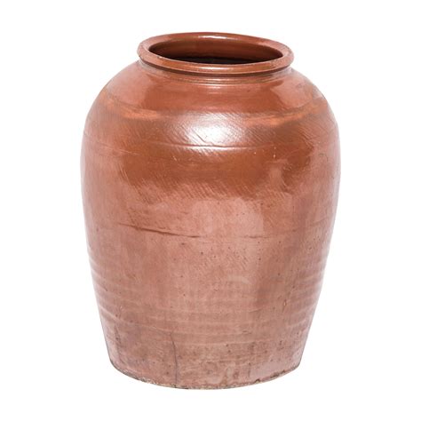 Rustic Glazed Ceramic Pot At 1stdibs