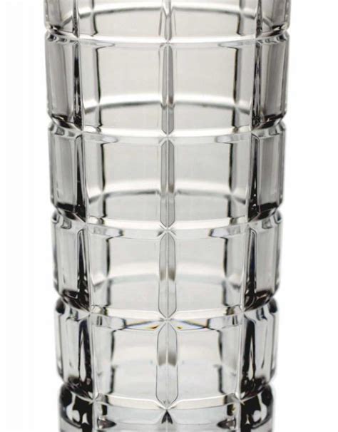 Beautiful Bohemia Crystal Tall Drining Cocktail Glass Cut Squares European Splendor®