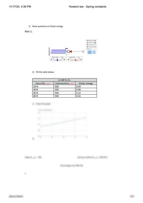 SOLUTION: Hooke's law - Spring constants - AP Physics 1: Algebra-Based