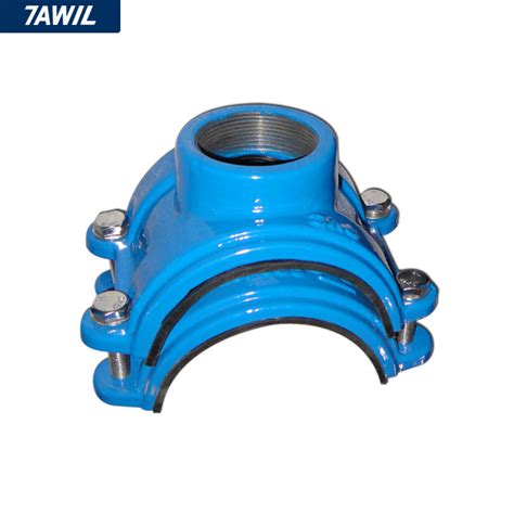 Ductile Cast Iron Metal Tapping Saddle Clamp for PVC HDPE Pipe - Buy saddle, saddle clamp ...