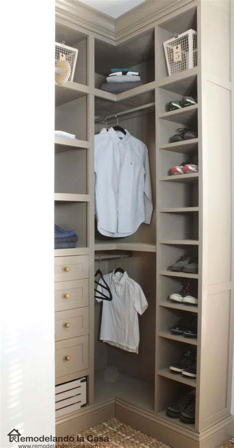 The shoe storage idea that works are the ones that most use. DIY - Small Closet Makeover - The Reveal in 2019 | Storage ...