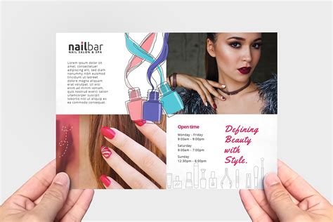 Nail wrap lot, nail art advertising poster, nail, hand, business card png. Nail Salon Templates Pack by BrandPacks - BrandPacks