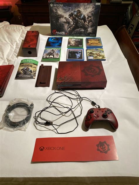 Xbox One S 2tb 4k Limited Edition Gears Of War 4 Console Bundle Mint