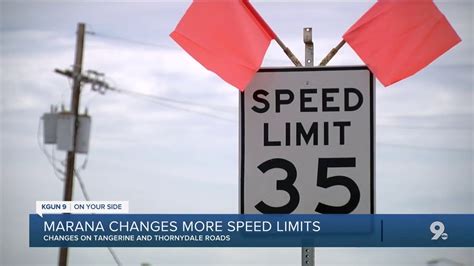 Town Of Marana Changes Speed Limits Youtube