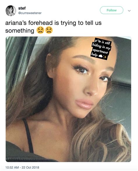 Ariana Grande Claps Back At Fans Who Roast Her And Her Huge Forehead