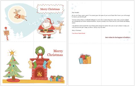 Sample Secret Santa Emails To Copy And Send Word And Excel Templates