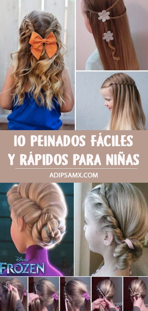 10 Peinados Fáciles Y Rápidos Para Niñas