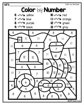 Transportation Color By Number Worksheets and Answer Keys ... These super cute colors for kids worksheets are a great way for kids to practice color recognition!