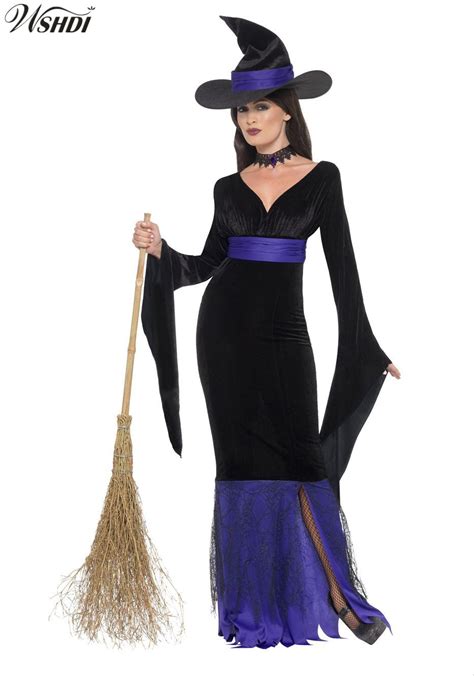 Halloween Costumes Witch Costume For Women Adult Adulto Fantasia Long