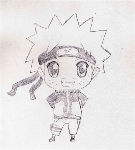 Drawn Chibi Naruto Looks Very Cute Isnt It Rnaruto