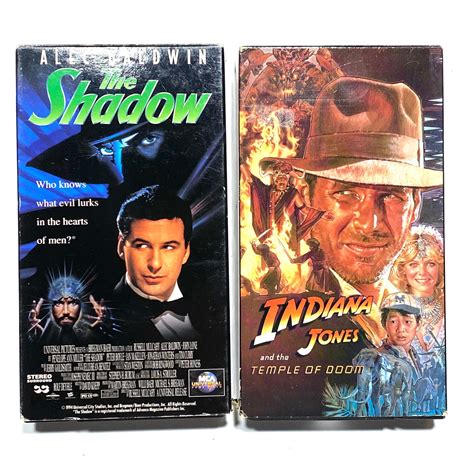 Indiana Jones And Temple Of Doom The Shadow X VHS Movie Etsy