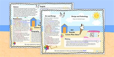 Seaside Lesson Plan Ideas Ks1 Teacher Made Twinkl