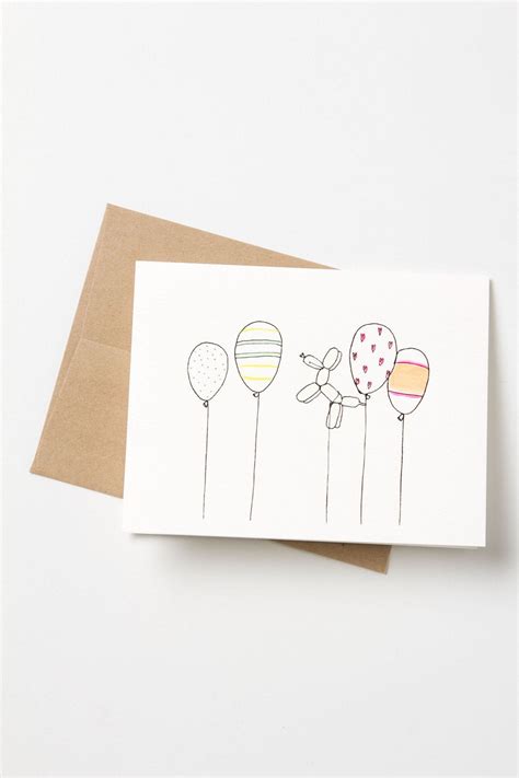 Collection by nina rubanyuk • last updated 5 weeks ago. Birthday Balloons Card | Birthday card drawing, Card drawing, Watercolor birthday cards
