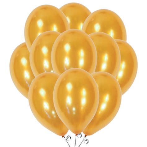 Metallic Gold Biodegradable Latex Balloons 30cm 12 In Pack Of 50