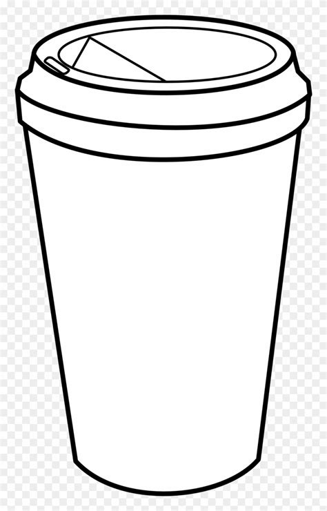 Coffee Mug Line Drawing Sketch Coloring Page