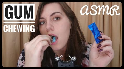 ASMR Gum Chewing With 5 Pieces Of Gum Intense Mouth Sounds YouTube