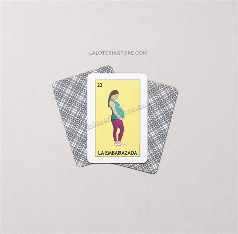 La Embarazada Loteria Card Mujer Embarazada Embarazo Etsy México
