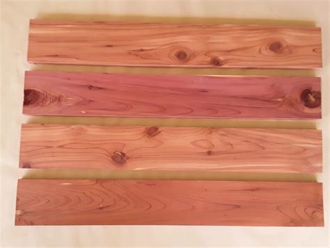 Finished Red Cedar Boards 9 Pieces 24 Inches Free Us Shipping