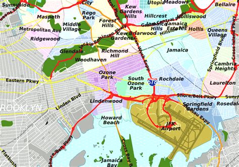 List Of Queens Neighborhoods Forest Hills Ny Map