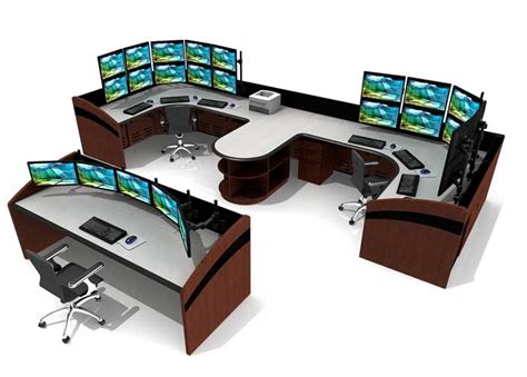 Advanced control room technical furniture for your workplace. Console Furniture for NOC, Control Rooms, and Command Centers
