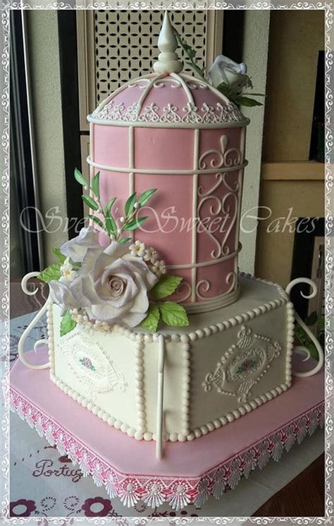 Birdcage Wedding Cake Decorated Cake By Sveta Cakesdecor