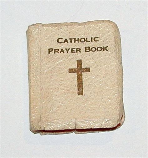 Vintage 1935 Tiny White Catholic Prayer Book Bible By Haoli