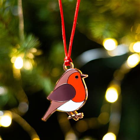 Robin Christmas Decoration By Chameleon And Co Notonthehighstreet Com