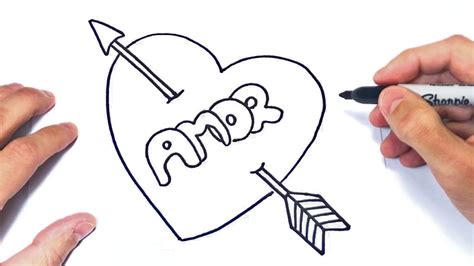 Como Dibujar La Palabra Amor Dibujos Romanticos Youtube