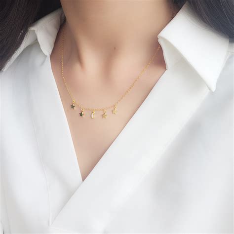 Moneda solutii aur solutie aur solutie de verificat aur argint platina piatra test aur lidia tester dia. Lantisor argint 925 luna stele placat aur - Accessories ...