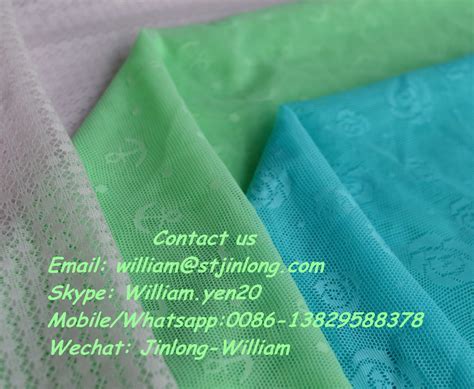 Nylon Spandex Rose Pattern Jacquard Warp Knit Fabric For Ladys Underwearunderwear Jacquard
