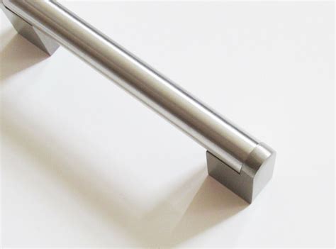 Satin stainless steel finish with zinc alloy ends and hollow tube. Stainless Steel Handle Kitchen Cabinet Hardware Pull ...