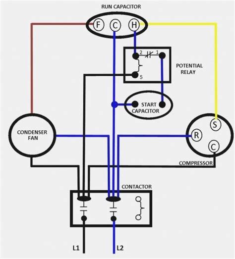 It shows the way the electrical wires are interconnected and can also show where fixtures and components. Ac Dual Capacitor Wiring Diagram | Ac capacitor ...
