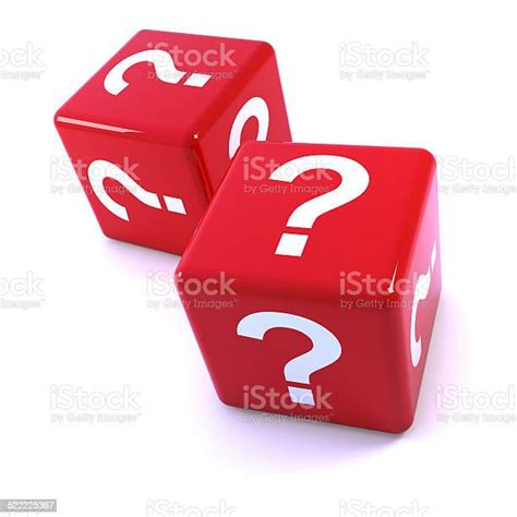 3d Red Question Mark Dice Stock Photo Download Image Now Dice